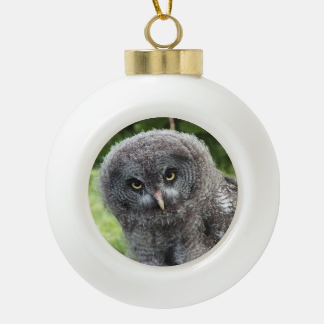 BOULE EN CÉRAMIQUE GRAY OWL (Devant)