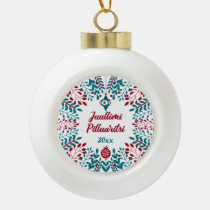 Boule En Céramique Groenland, Juullimi Pilluaritsi Joyeux Noël