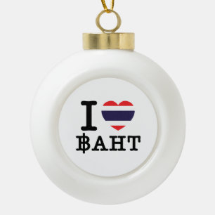 Boule En Céramique I Heart (Amour) Baht