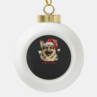 Boule En Céramique Idées de cadeaux de Noël pour chien berger alleman