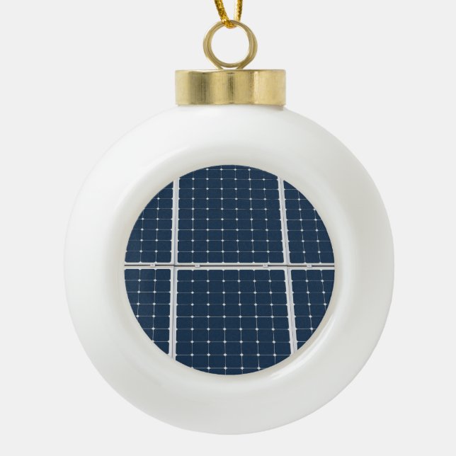 Boule En Céramique Image amusante d'un panneau solaire (Devant)