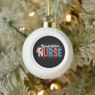 Boule En Céramique Infirmière en réadaptation Stéthoscope de Noël de