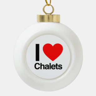 Boule En Céramique j'aime les chalets