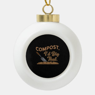 Boule En Céramique Jardin Compost Gardener Cadeau