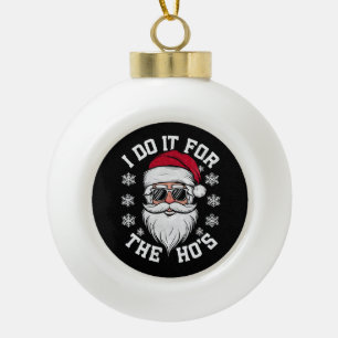 Boule En Céramique Je Le Fais Pour Le Noël Drôle De Hos Père Noël