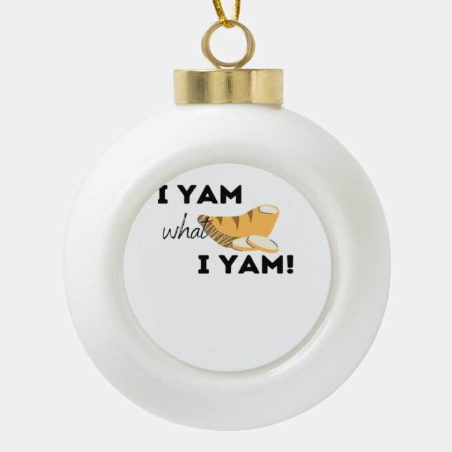 Boule En Céramique Je Yam Ce Que Je Yam ! Classique (Devant)