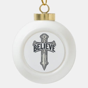 Boule En Céramique Jésus-Christ Ancre de Mon Âme Chemise Chrétienne