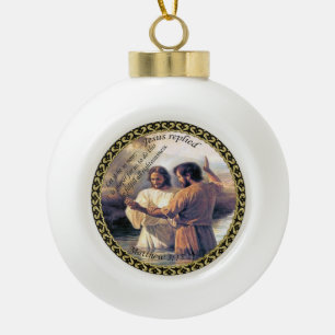 Boule En Céramique Jésus Christ Baptême image un