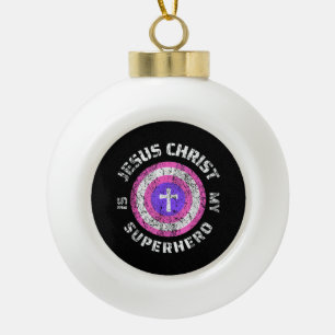 Boule En Céramique Jésus-Christ est mon super-héros Jésus