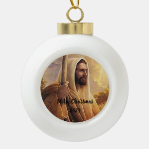 Boule En Céramique Jésus-Christ fils de Dieu ont miséricorde Snowflak
