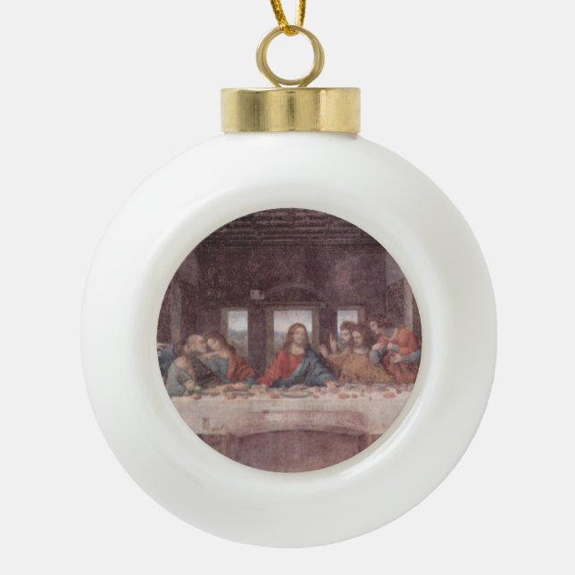 Boule En Céramique Jésus "Yeshua" La Dernière Cène, Léonard de Vinci (Devant)