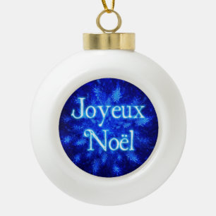 Boule En Céramique Joyeux Noё l - Snowburst