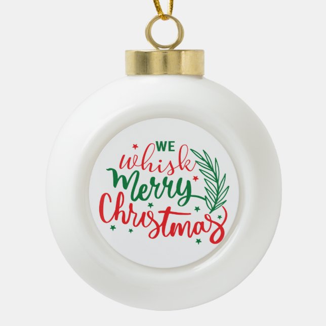 Boule En Céramique Joyeux Noël (Devant)