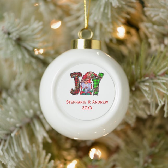 Boule En Céramique Joyeux Noël (Arbre)
