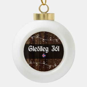 Boule En Céramique Joyeux Noël islandais, Gleðileg jól