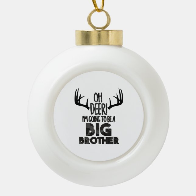 Boule En Céramique Kids Oh Deer Big Brother Hunting Pregnancy Announc (Devant)