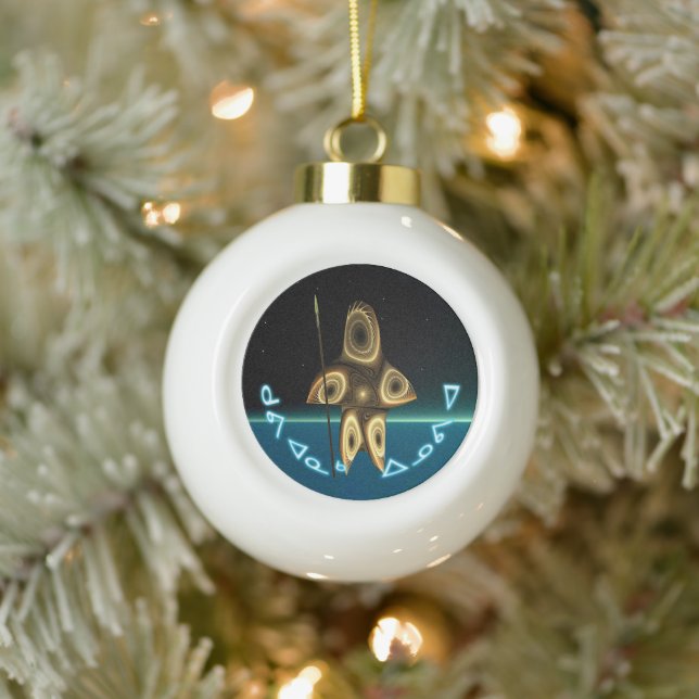 Boule En Céramique Kuvianak Innovia - Chasseur inuit fragile (Arbre)