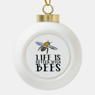 Boule En Céramique La Vie Est Meilleure Avec Les Abeilles