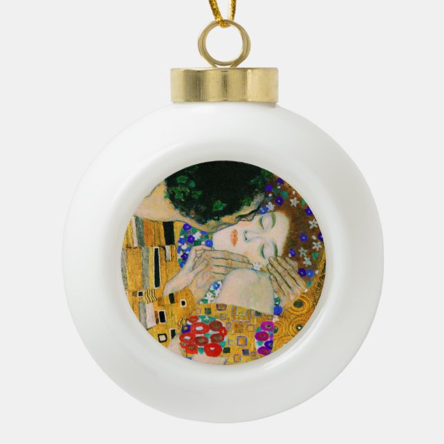 Boule En Céramique Le baiser de Gustav Klimt (Devant)