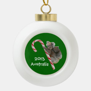 Boule En Céramique Le koala australien de fête concerne le sucre de
