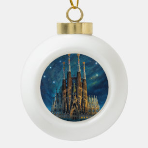 Boule En Céramique Le rêve étoilé de Gaudi   Barcelone Sagrada Famili