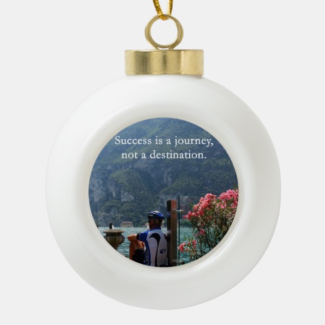 Boule En Céramique Le succès est un voyage (Devant)