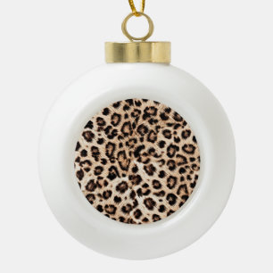 Boule En Céramique Leopard Design Motif : Wild Elegance.