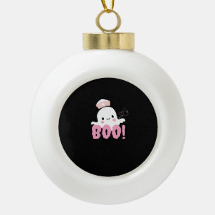 Boule En Céramique Les Chemises Infirmières D'Halloween Femme Boo ! T