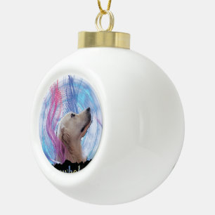 Boule En Céramique Les Chiens Sont Toute La Vie Colorés