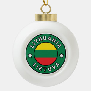 Boule En Céramique Lituanie Lietuva
