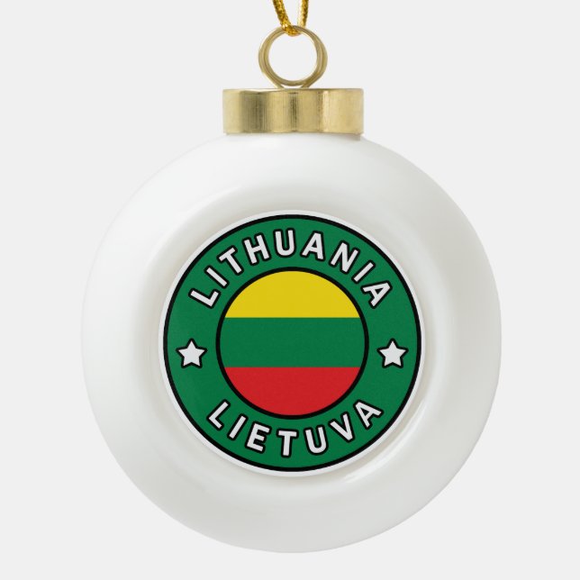 Boule En Céramique Lituanie Lietuva (Devant)