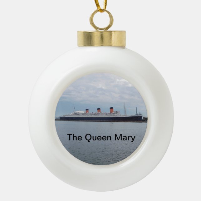 Boule En Céramique L'ornement de Noël de la reine Marie (Devant)
