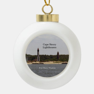 Boule En Céramique L'ornement du phare de Cape Henry