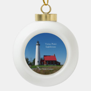 Boule En Céramique L'ornement du phare de Tawas Point