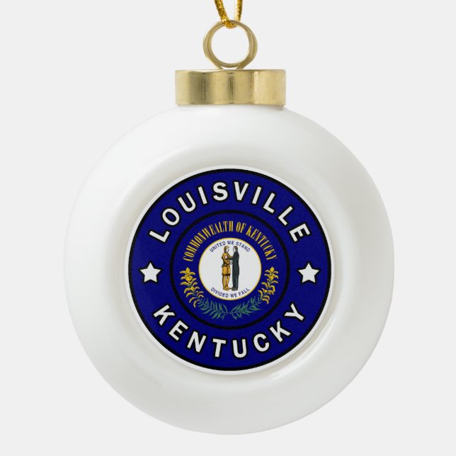Boule En Céramique Louisville Kentucky (Devant)
