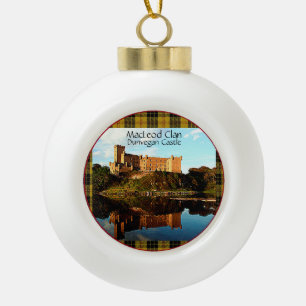 Boule En Céramique MacLeod Clan écossais Dunvegan Castle Tartan Xmas