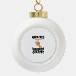 Boule En Céramique Magnifique Cartoon Je suis une Chemise Giraffe pou