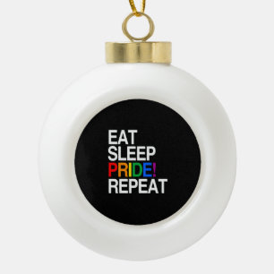 Boule En Céramique Mangez la répétition de fierté de sommeil