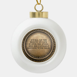 Boule En Céramique Marcus Aurelius Citation Restez sur la beauté de l