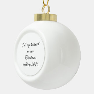 Boule En Céramique Mariage de Noël