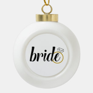 Boule En Céramique Mariée à être/Fête de la mariée