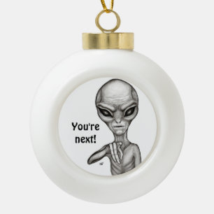 Boule En Céramique Mauvais Alien, Tu es le prochain !