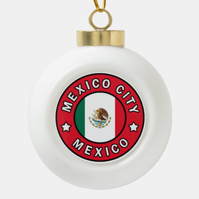 Boule En Céramique Mexico City Mexico (Devant)