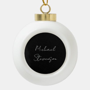 Boule En Céramique Mini minimaliste noir noir tendance