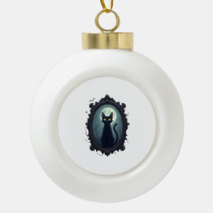 Boule En Céramique Miroir de chat hanté