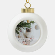 Modern Simple Classic at Name and Pet Photo 