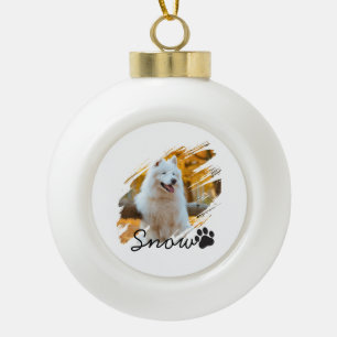 Boule En Céramique Mug personnalisé avec photo et nom d'animal de com
