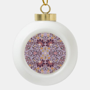 Boule En Céramique Nappe à fleurs indiennes : belle motif pastel