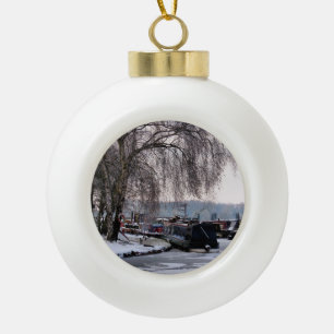 BOULE EN CÉRAMIQUE NARROVBOATS D'HIVER