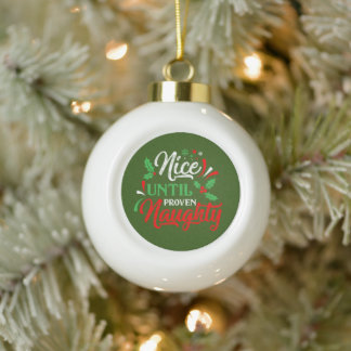 Boule En Céramique Naughty Christmas